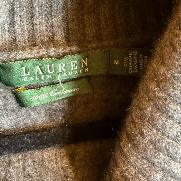 Cozy Gray 100% cashmere Cowl Neck Sweater - Picture 5 of 6